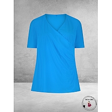 Plus Basics Wrap Top Azur